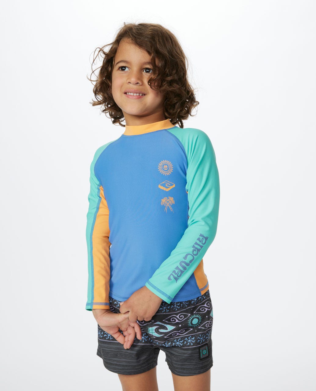 Mystic Wave UPF50+ Long Sleeve Rash Vest - Boys