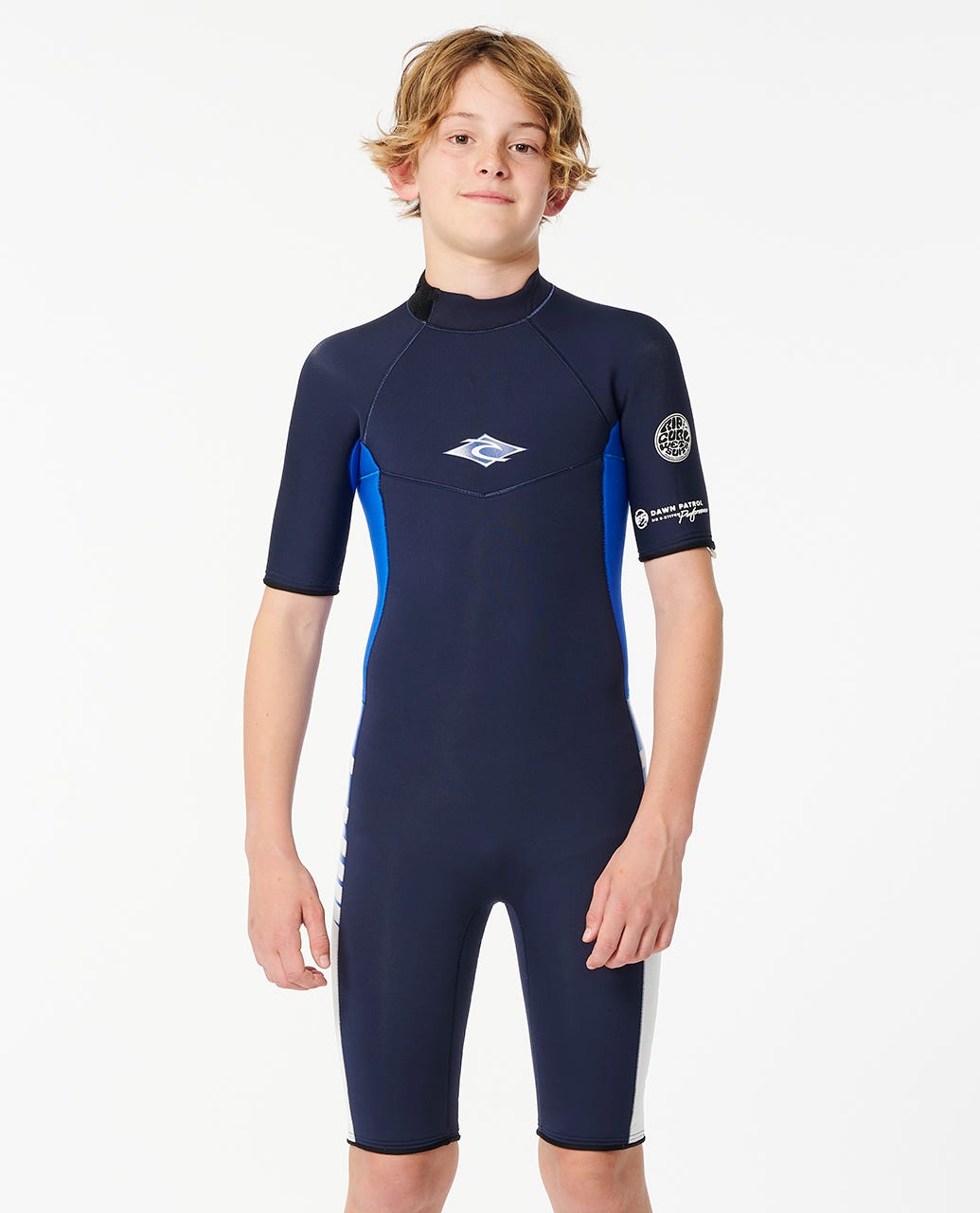 Boys Dawn Patrol Short Sleeve 2mm Back Zip Springsuit