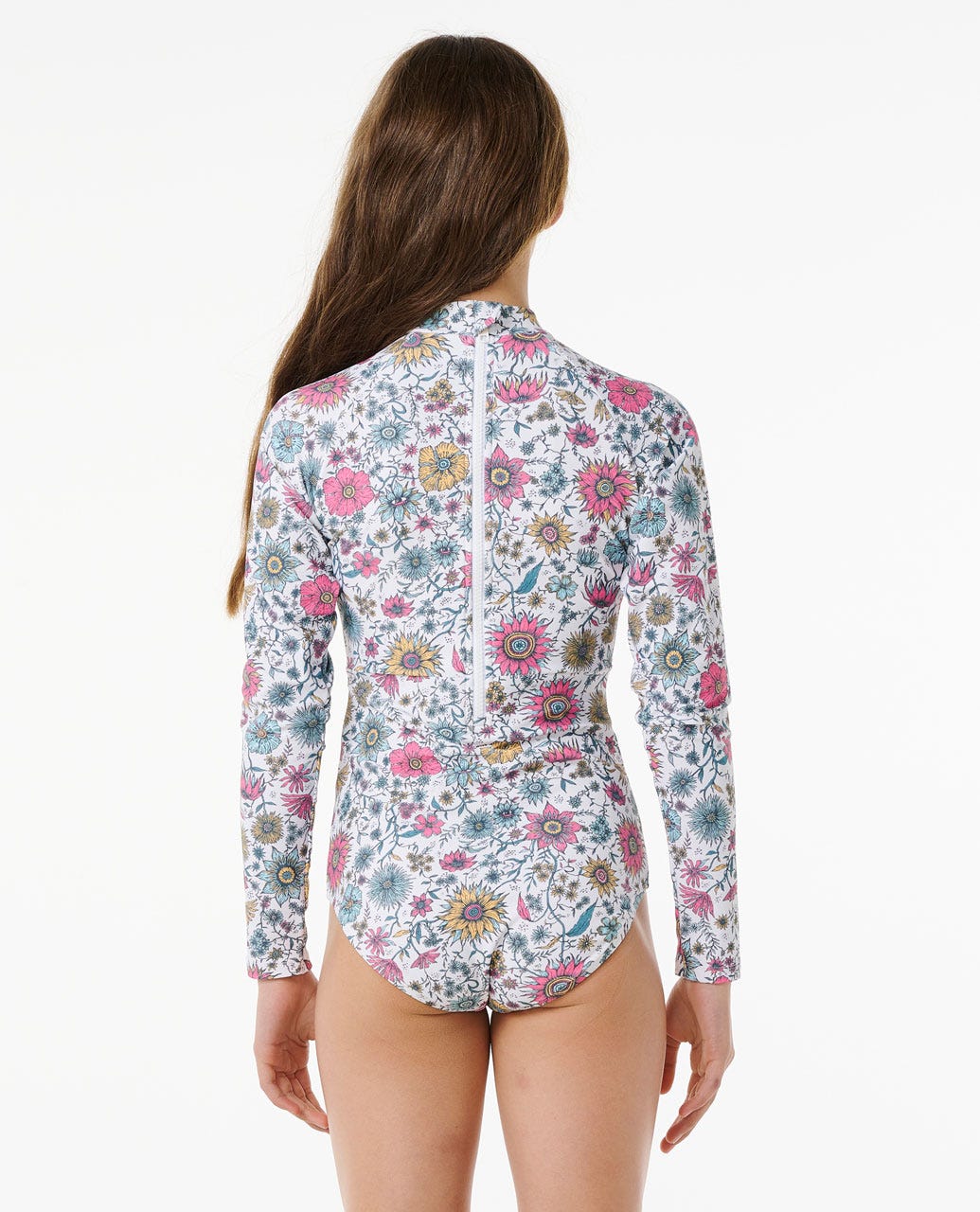 Floral Heat Long Sleeve Surf Suit - Girls (814 years)