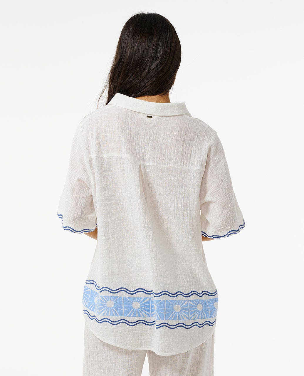 Santorini Sun Printed Shirt