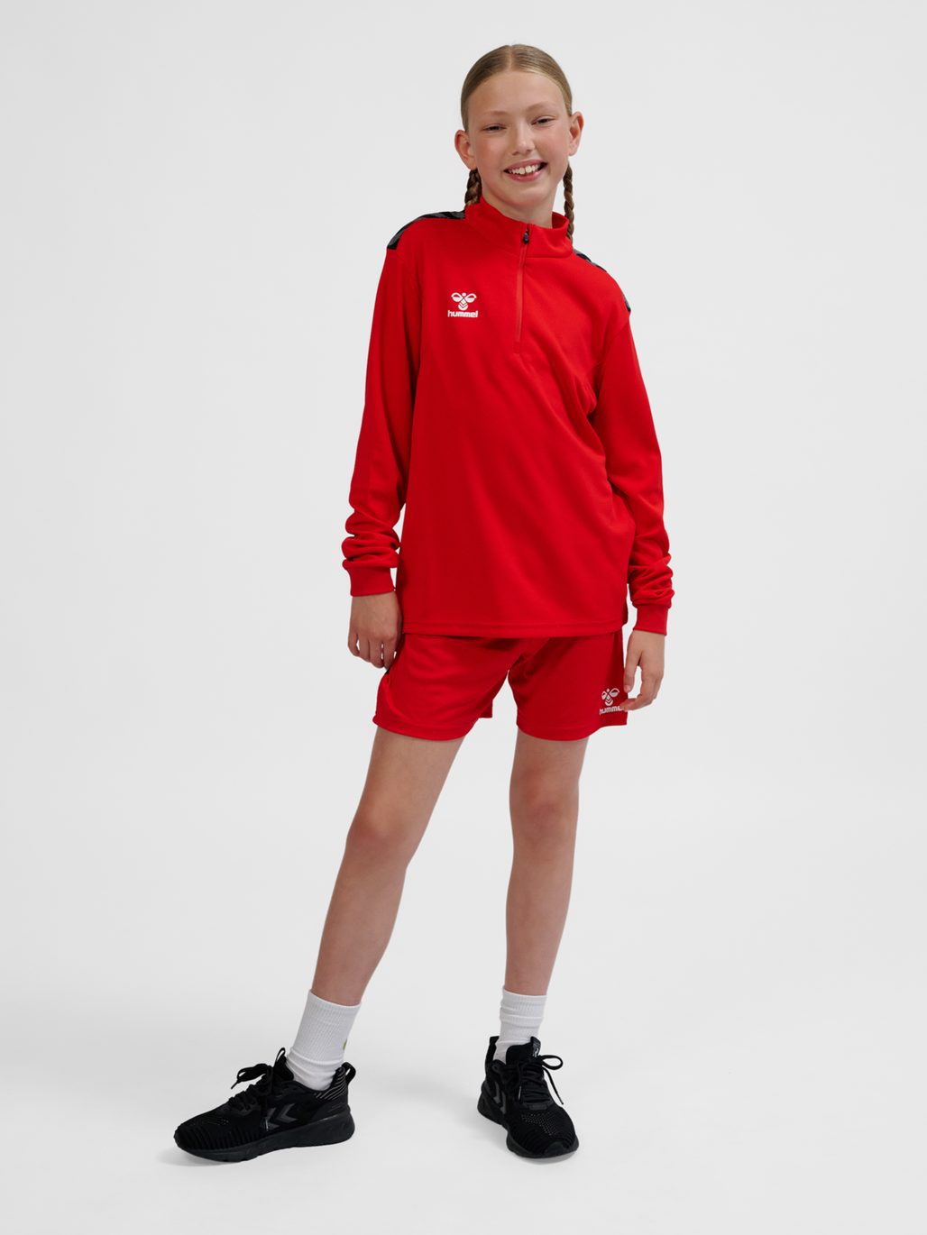 hmlAUTHENTIC HALF ZIP SWEAT KIDS