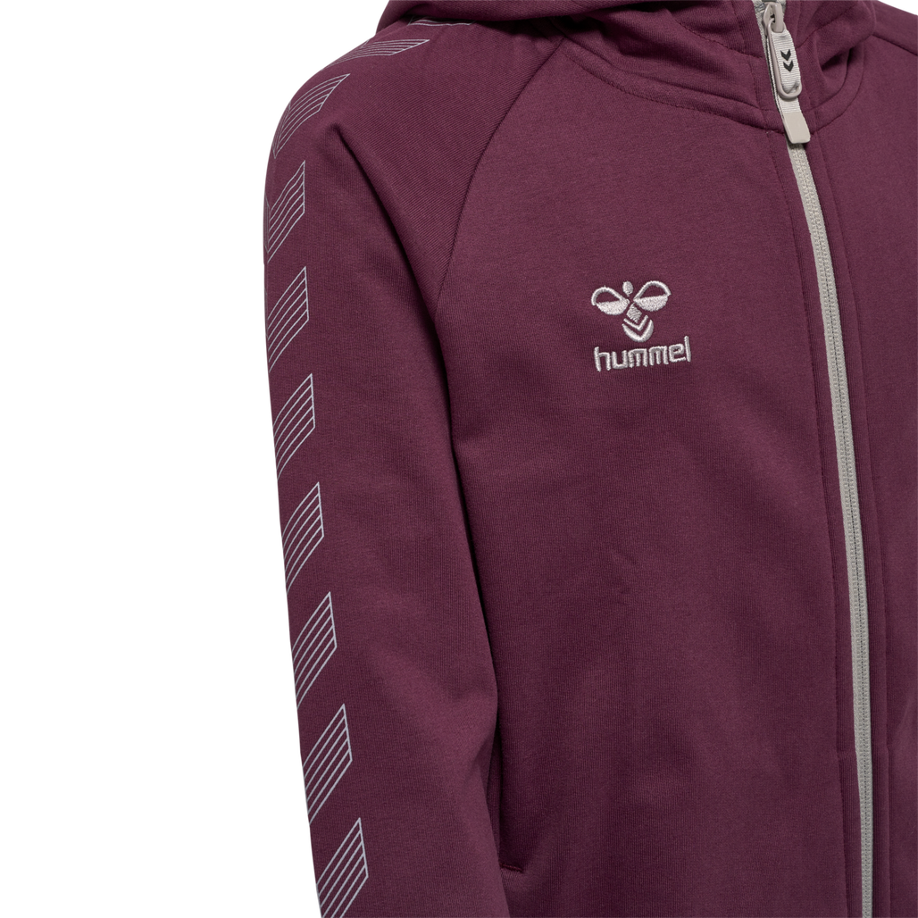 hmlMOVE GRID COTTON ZIP HOODIE KIDS