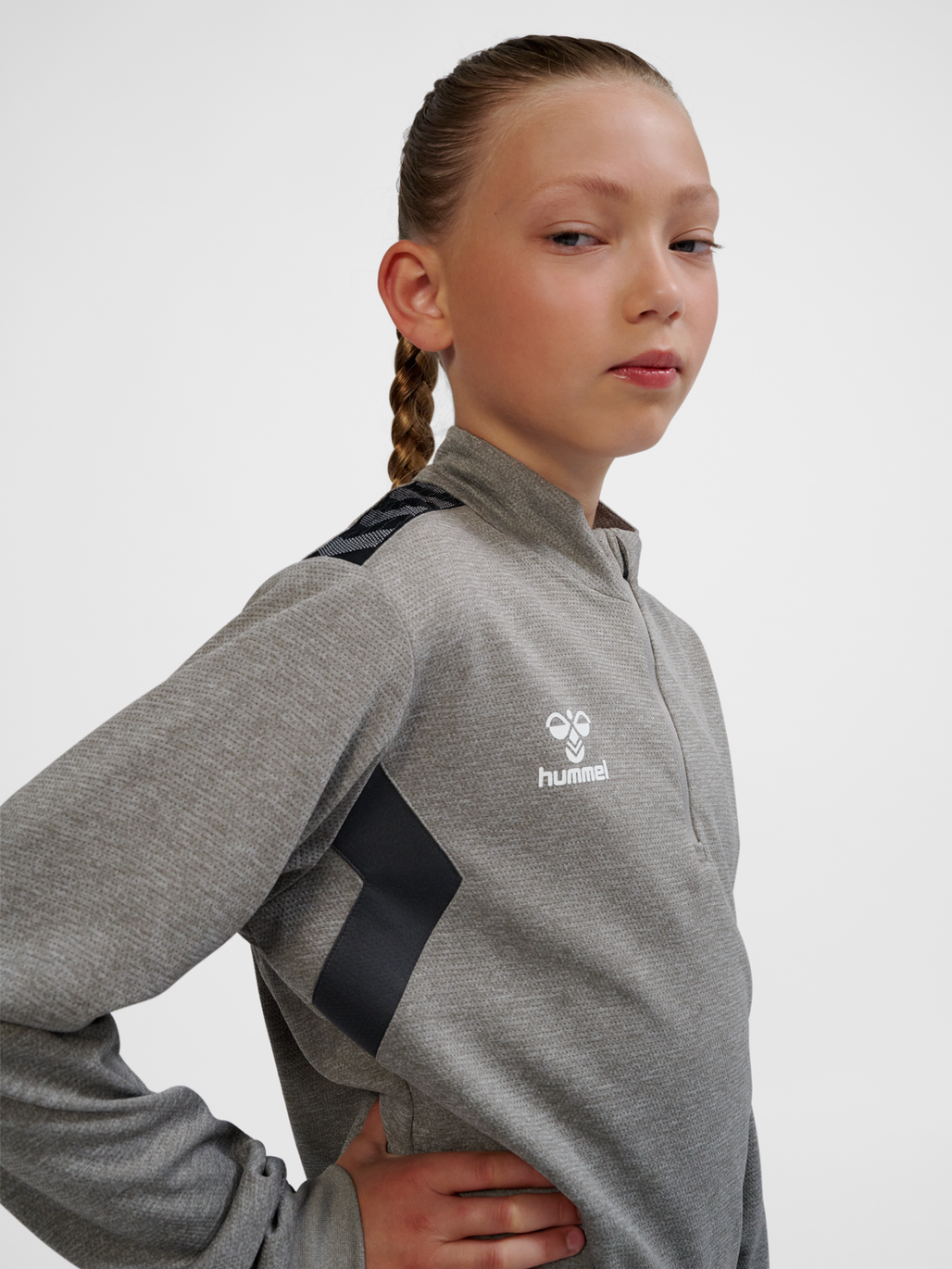 hmlAUTHENTIC HALF ZIP SWEAT KIDS