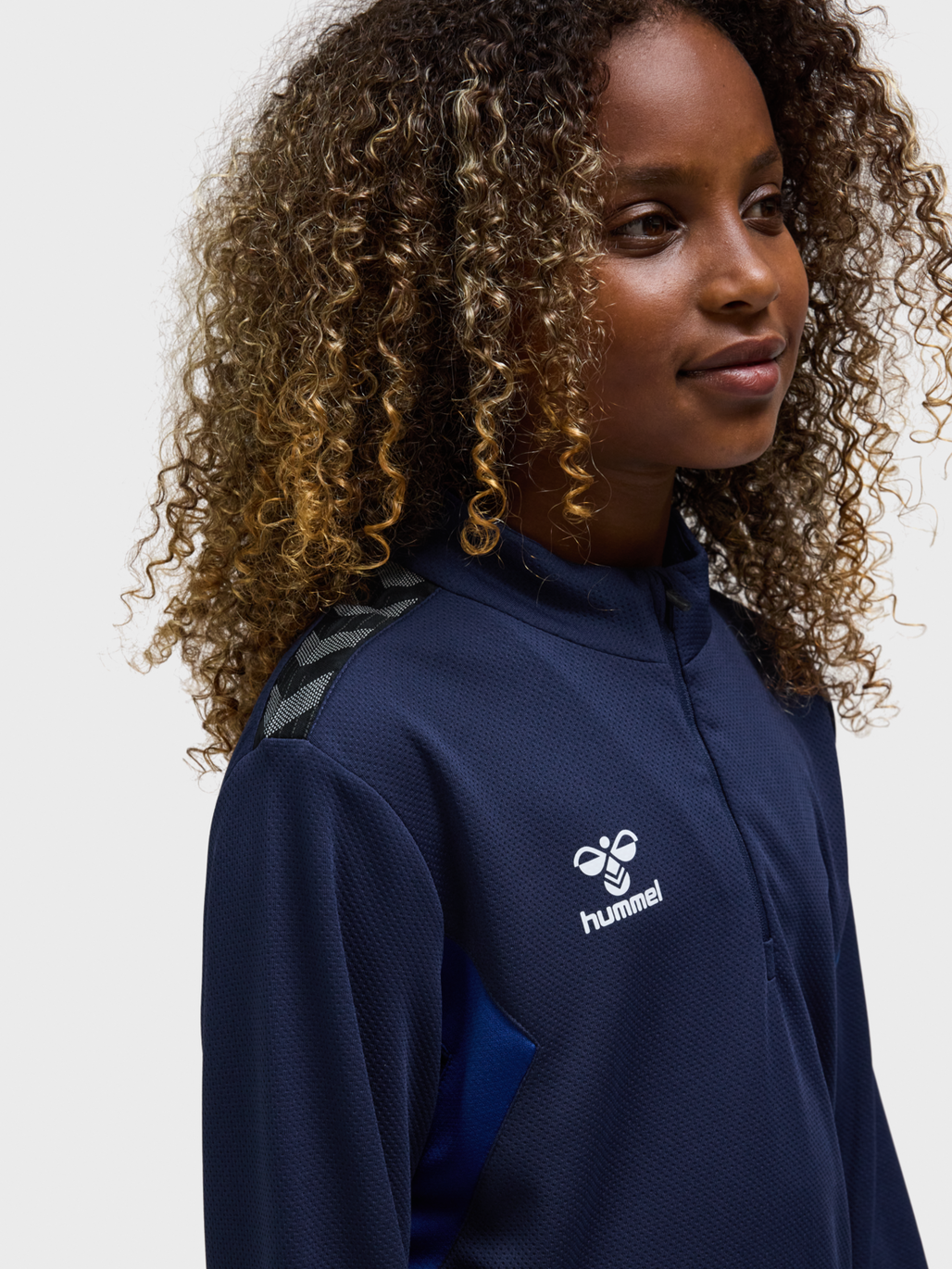 hmlAUTHENTIC HALF ZIP SWEAT KIDS