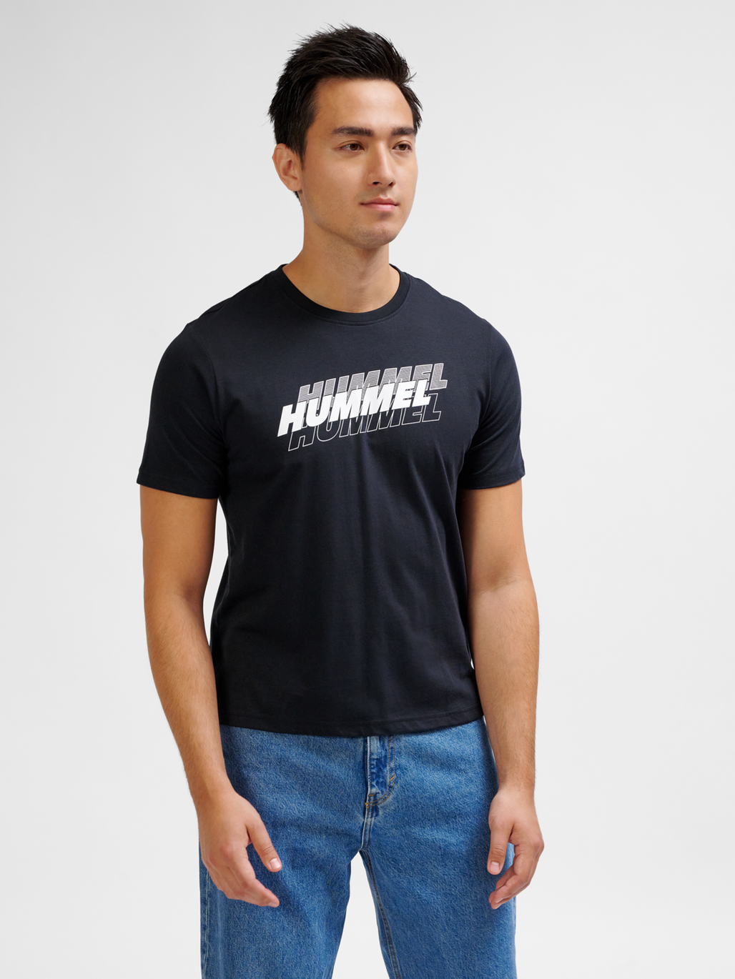 hmlGRAPHIC TRIPLE LOGO COTTON TEE