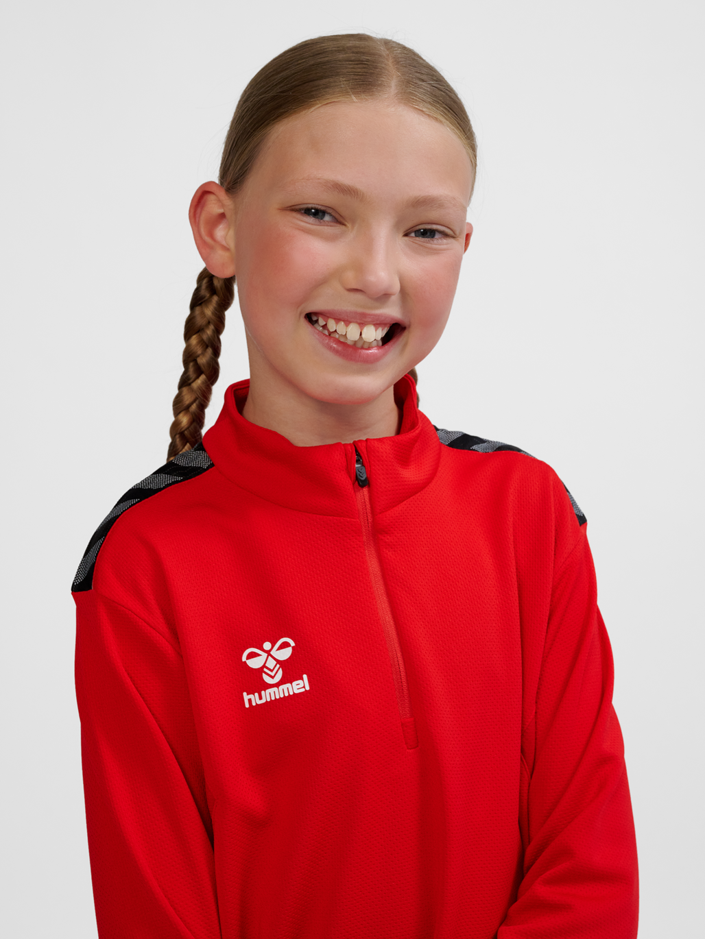 hmlAUTHENTIC HALF ZIP SWEAT KIDS