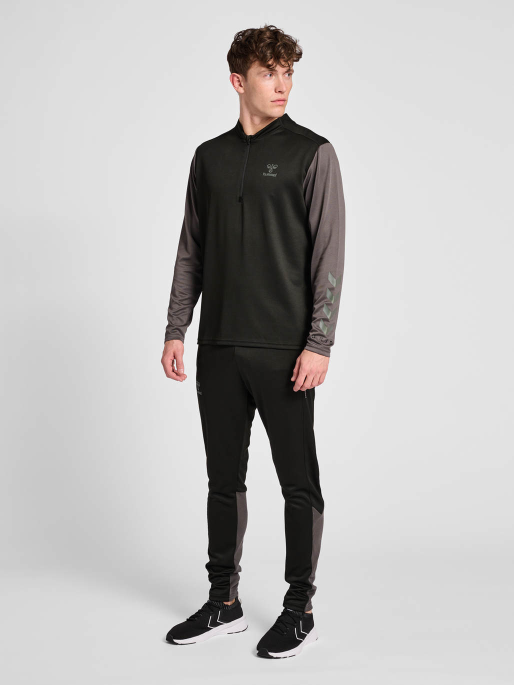 hmlONGRID 1/2 ZIP POLY SWEAT