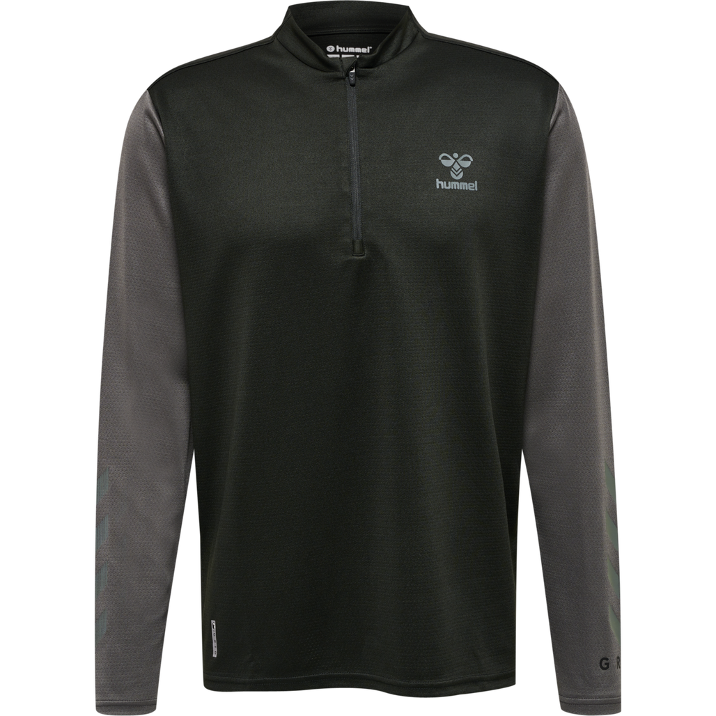 hmlONGRID 1/2 ZIP POLY SWEAT
