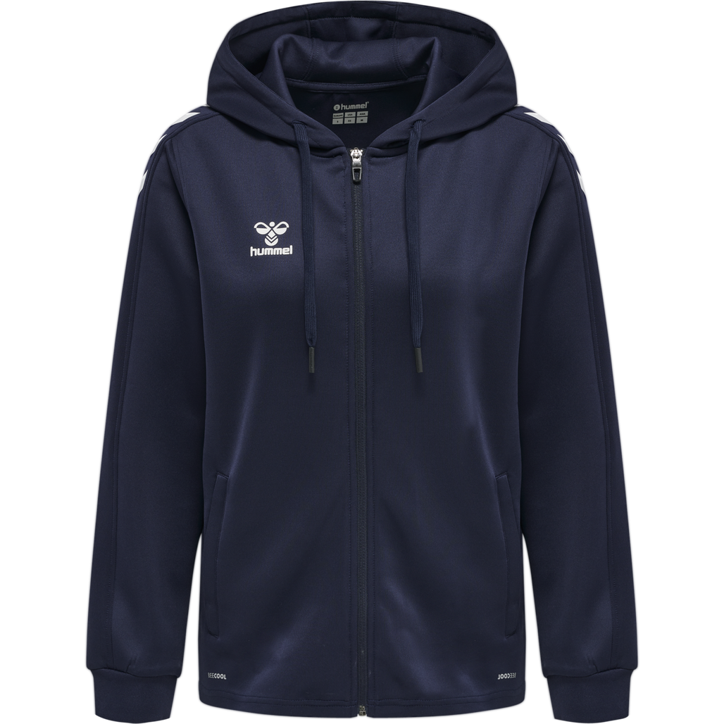 hmlCORE XK POLY ZIP HOOD SWEAT WOMA