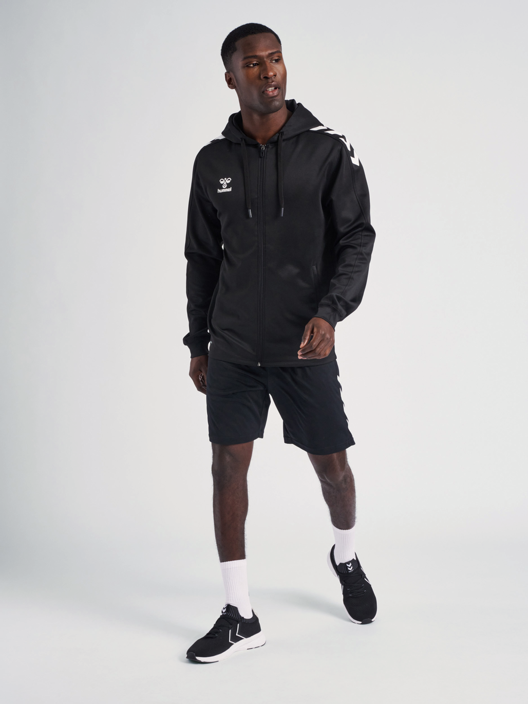 hmlCORE XK POLY ZIP HOOD SWEAT