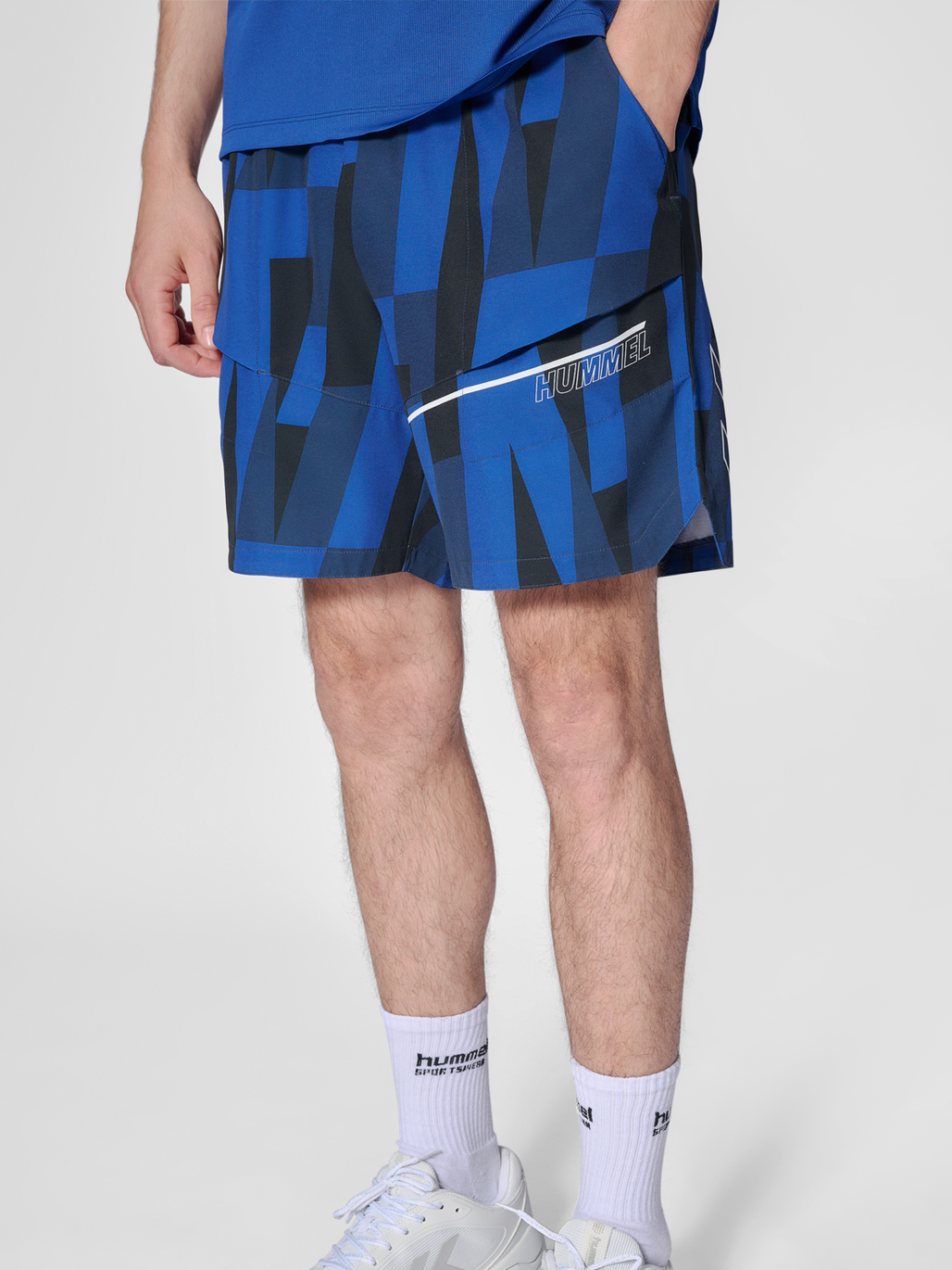 hmlCOURT AOP POCKET SHORTS
