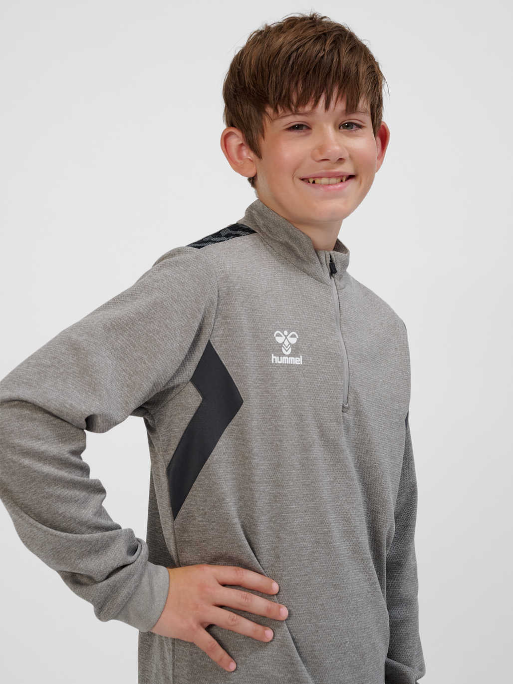 hmlAUTHENTIC HALF ZIP SWEAT KIDS