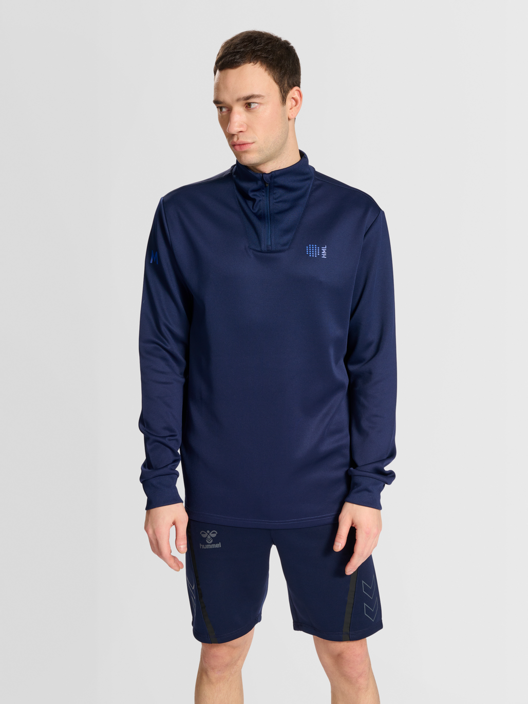 hmlCOURT HALF ZIP L/S
