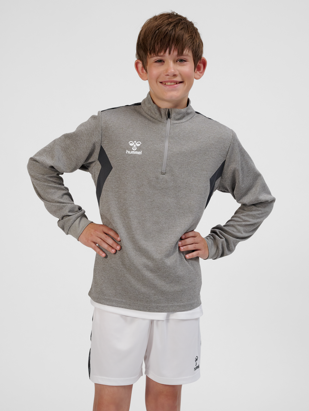 hmlAUTHENTIC HALF ZIP SWEAT KIDS