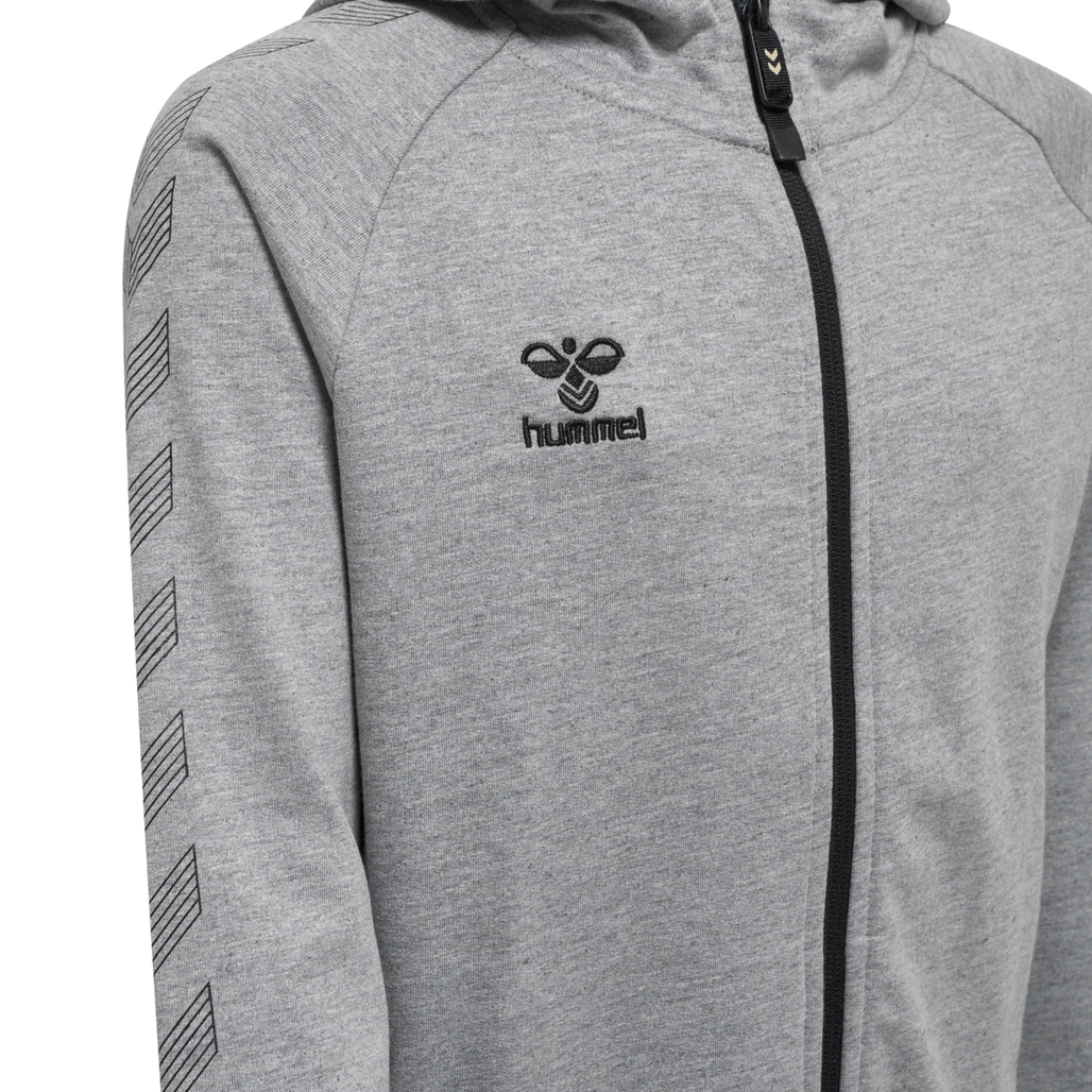hmlMOVE GRID COTTON ZIP HOODIE KIDS
