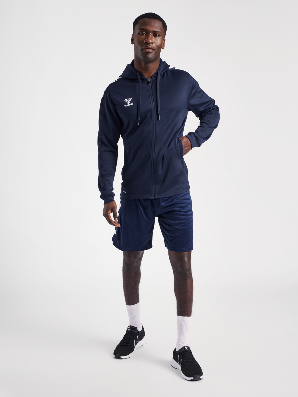 hmlCORE XK POLY ZIP HOOD SWEAT