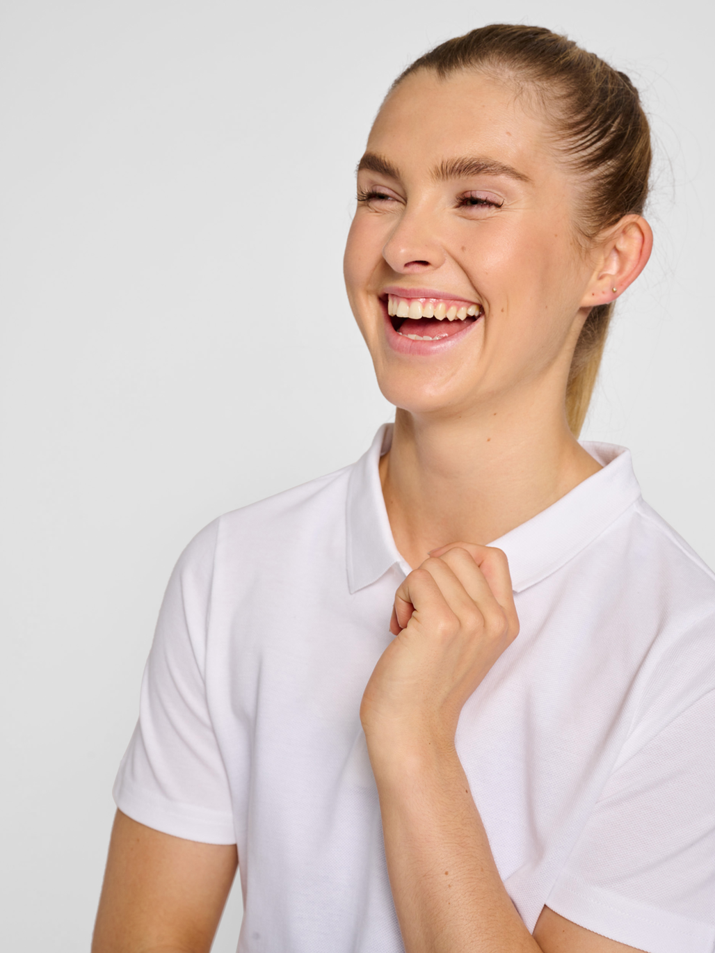 hmlRED CLASSIC POLO WOMAN