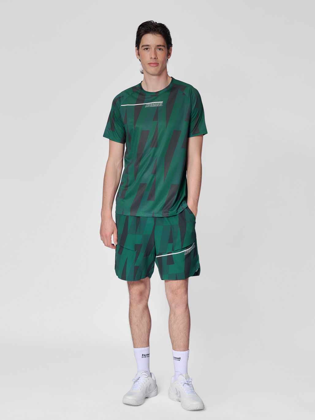 hmlCOURT AOP LIGHT WEIGHT T-SHIRT