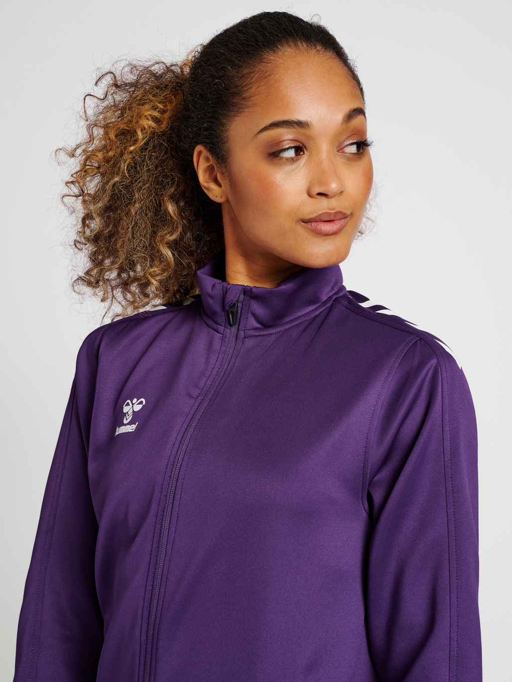 hmlCORE XK POLY ZIP SWEAT WOMAN
