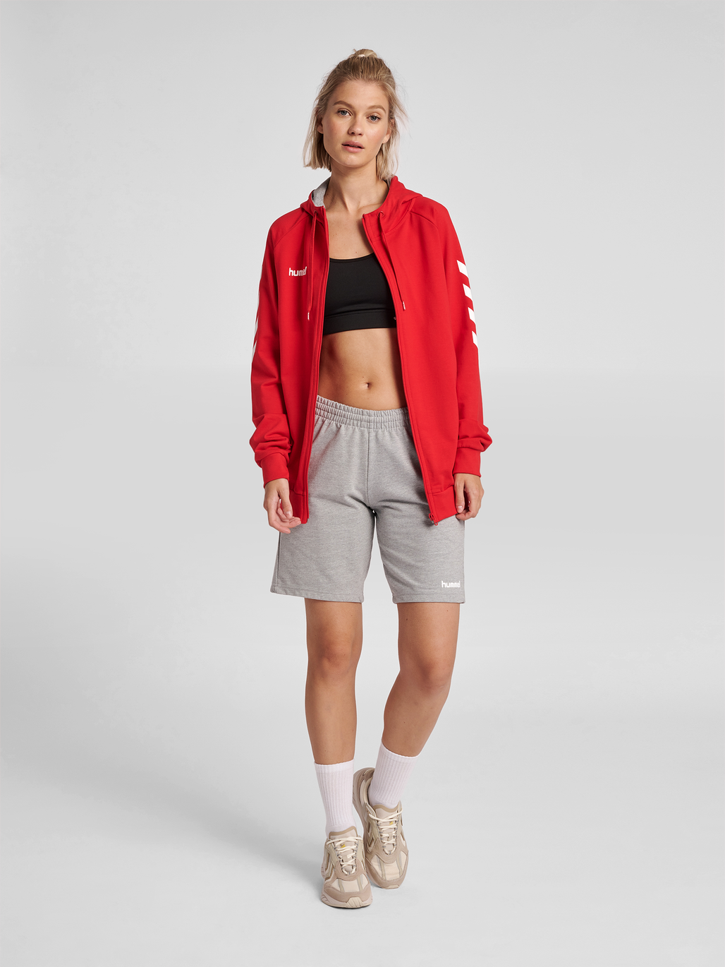 HMLGO COTTON ZIP HOODIE WOMAN