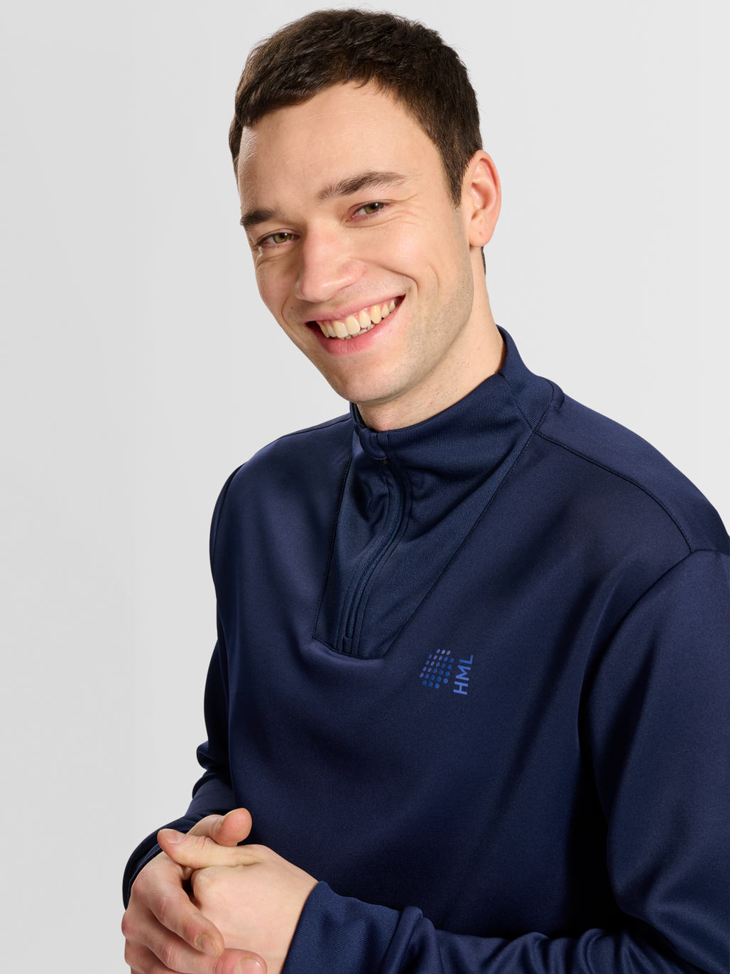 hmlCOURT HALF ZIP L/S