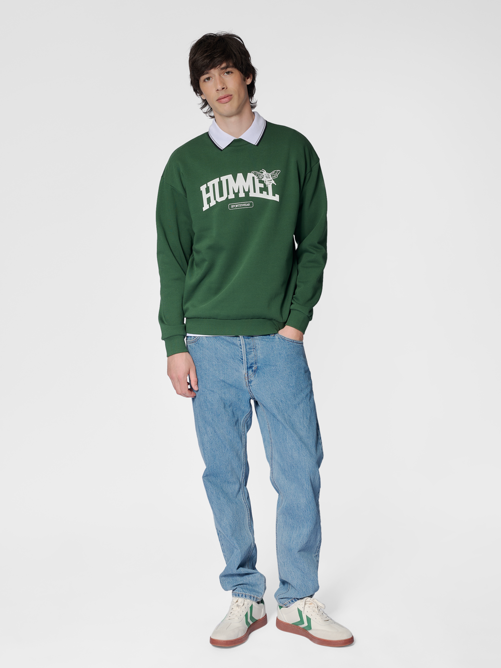 hmlLOOSE CREWNECK UNIVERSITY BEE