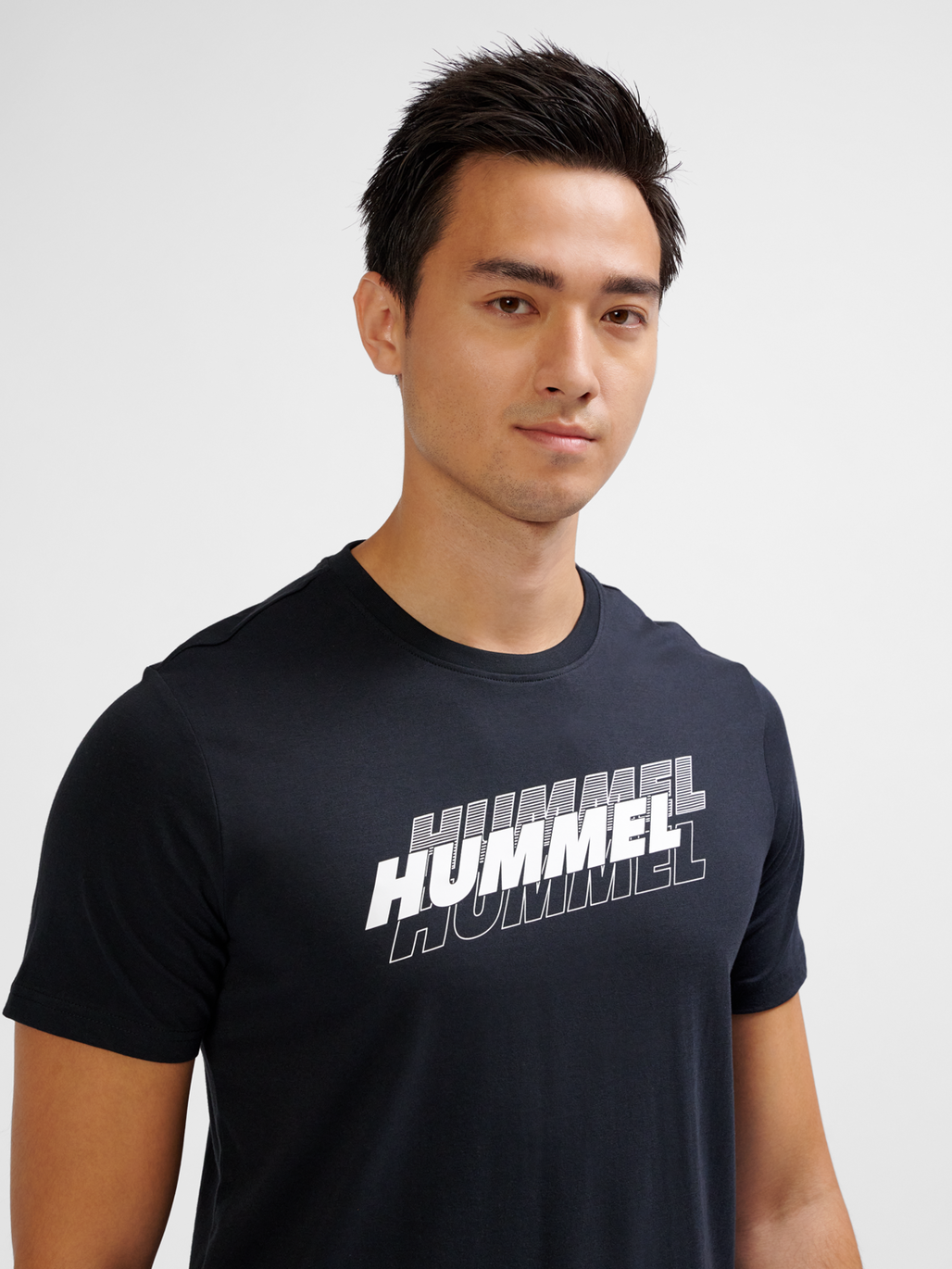 hmlGRAPHIC TRIPLE LOGO COTTON TEE