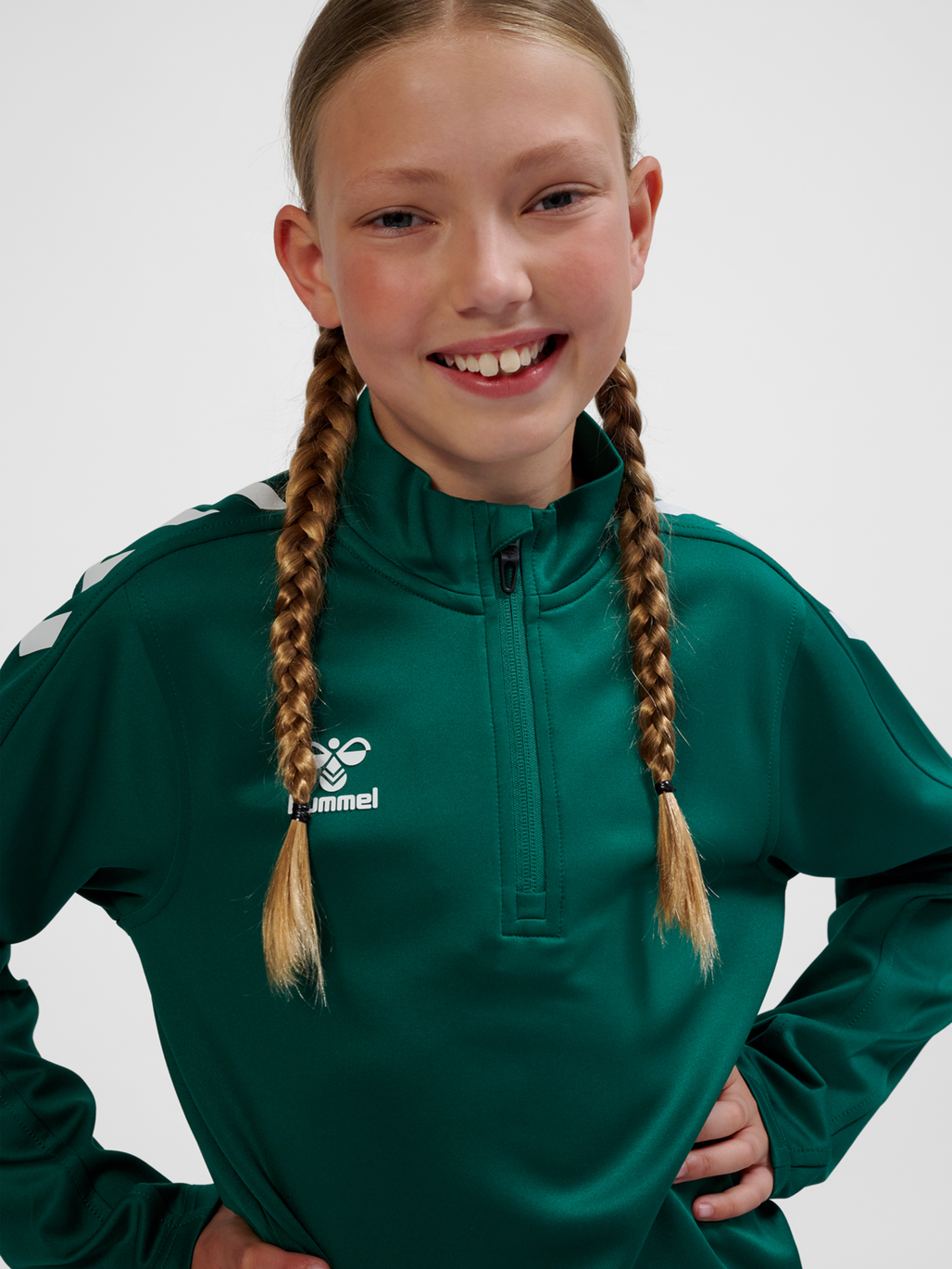 hmlCORE XK HALF ZIP POLY SWEAT KIDS