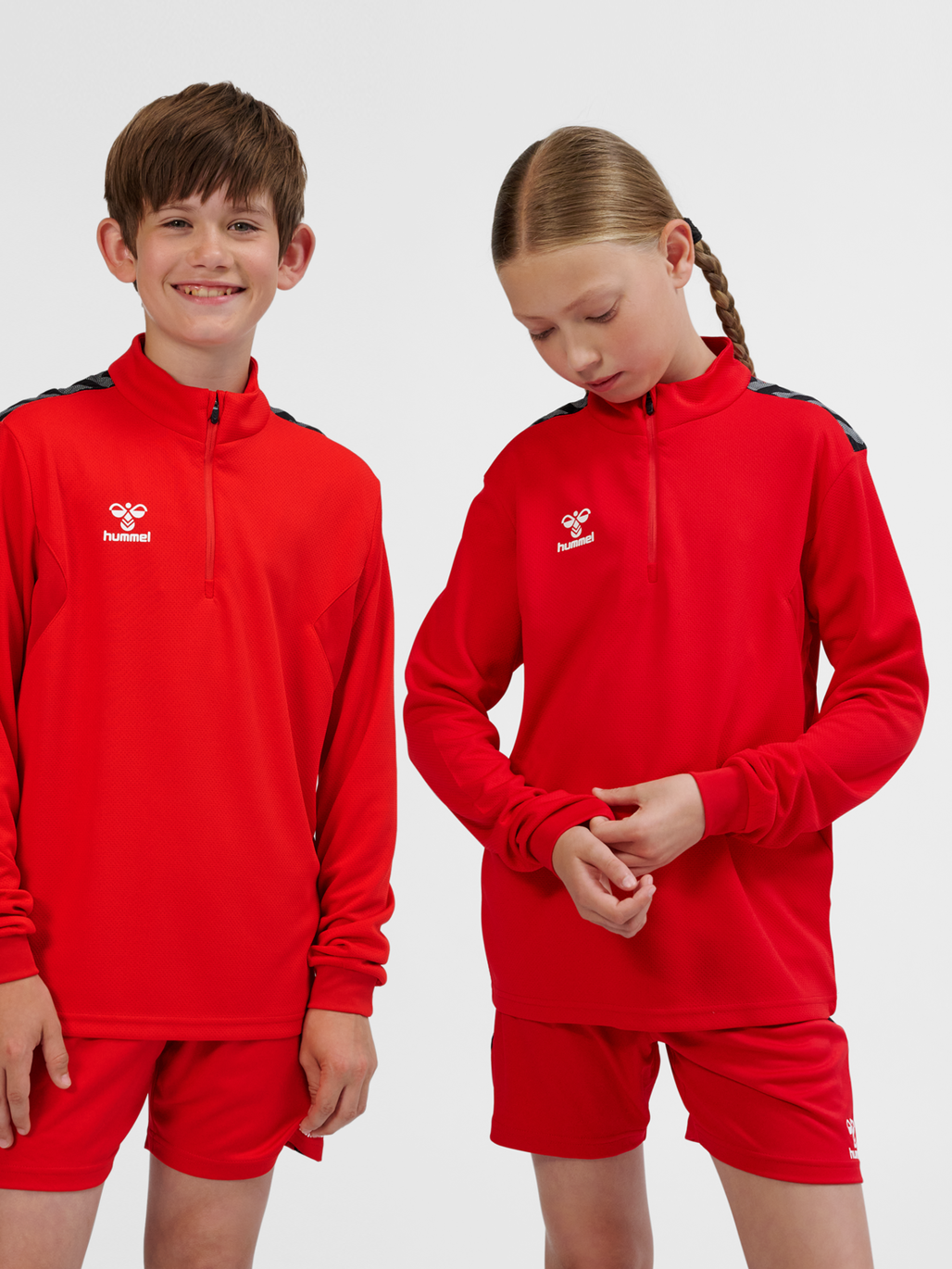 hmlAUTHENTIC HALF ZIP SWEAT KIDS