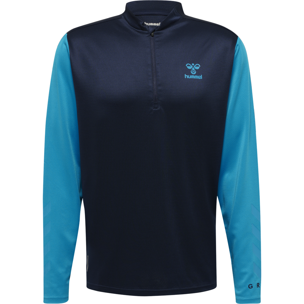 hmlONGRID 1/2 ZIP POLY SWEAT