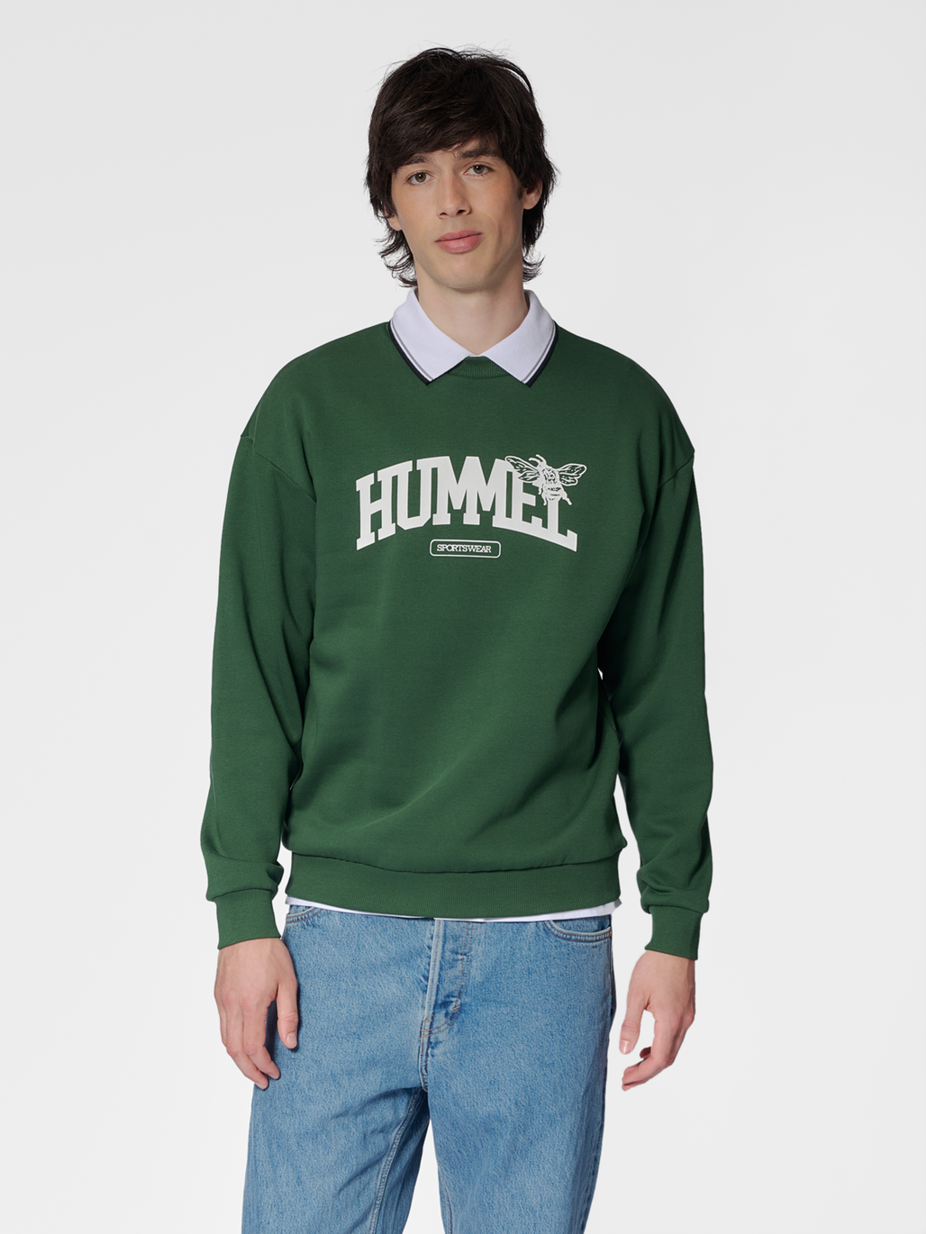hmlLOOSE CREWNECK UNIVERSITY BEE
