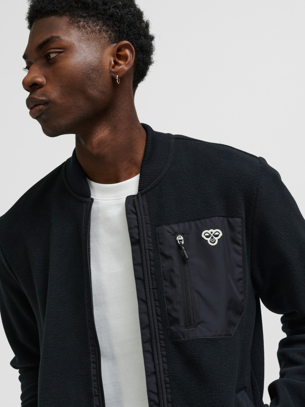 hmlFLEECE ZIP JACKET BEE