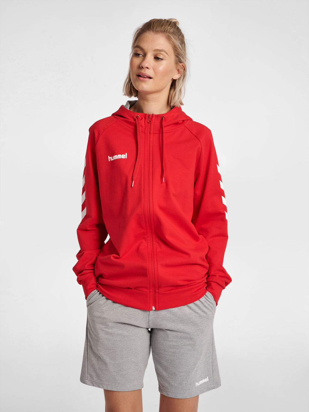 HMLGO COTTON ZIP HOODIE WOMAN