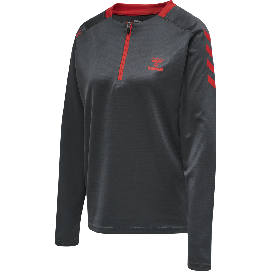 hmlACTION POLY HALF ZIP SWEAT WOMAN