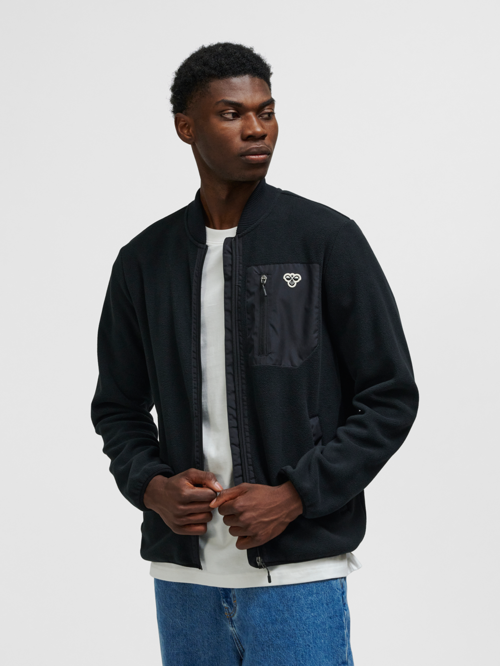 hmlFLEECE ZIP JACKET BEE