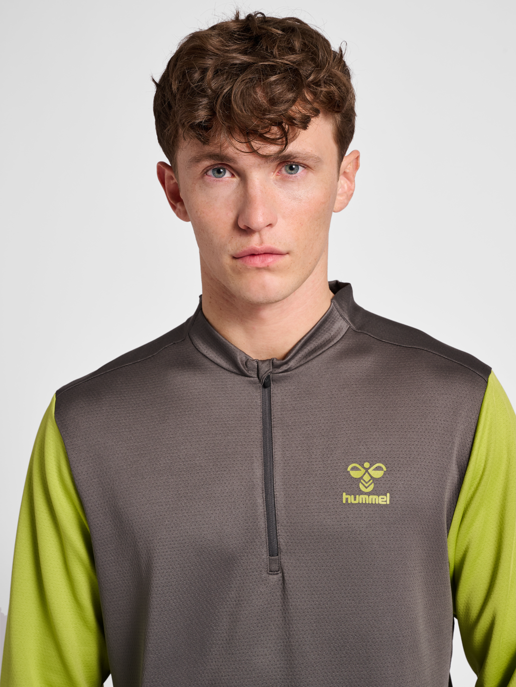 hmlONGRID 1/2 ZIP POLY SWEAT