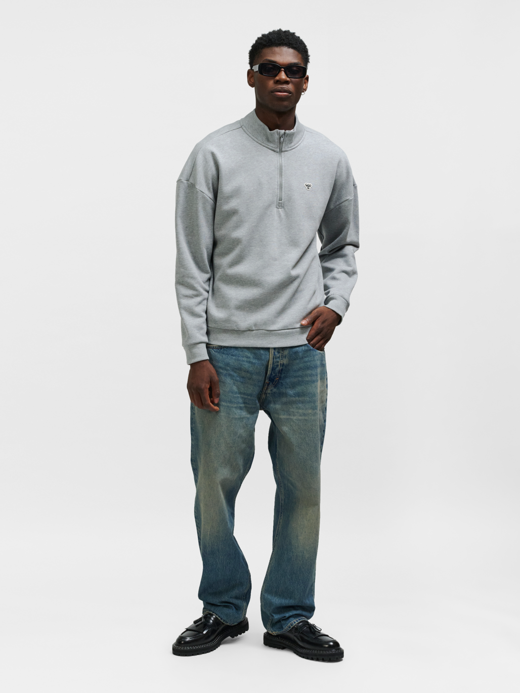 hmlLOOSE HALF ZIP  BEE