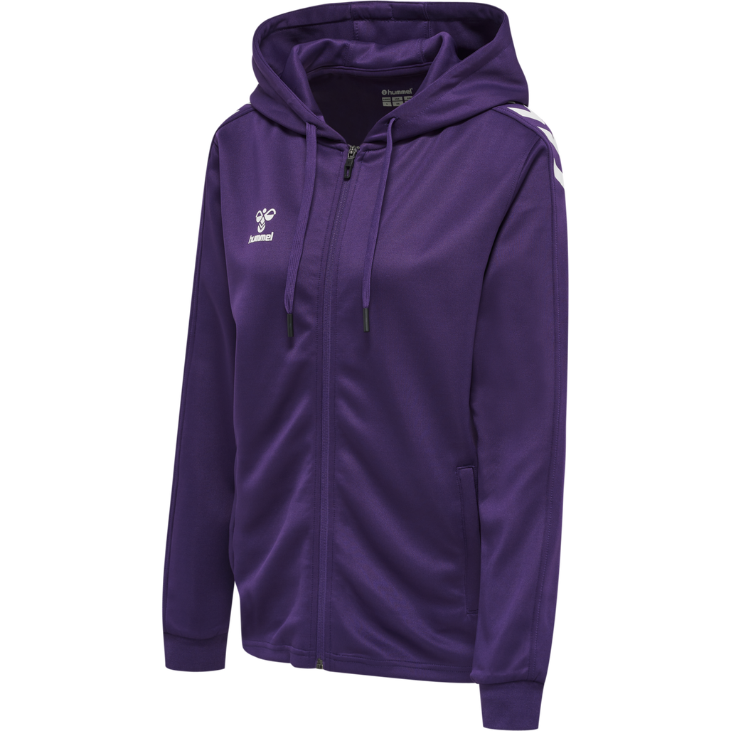 hmlCORE XK POLY ZIP HOOD SWEAT WOMA