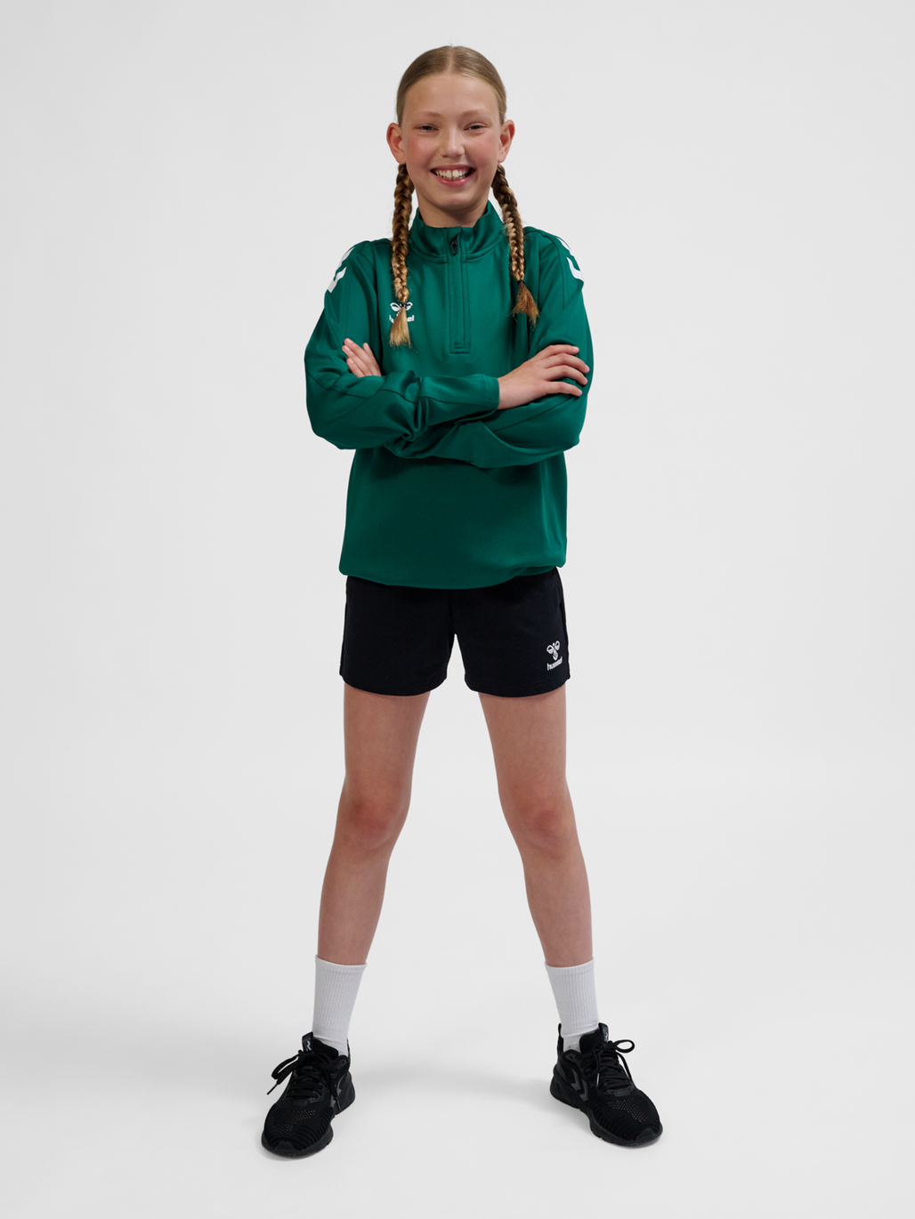 hmlCORE XK HALF ZIP POLY SWEAT KIDS