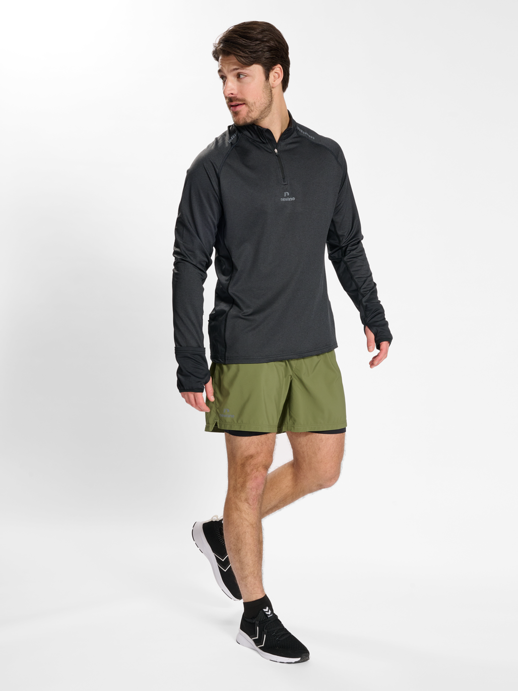 nwlMESA 1/2 ZIP L/S MEN