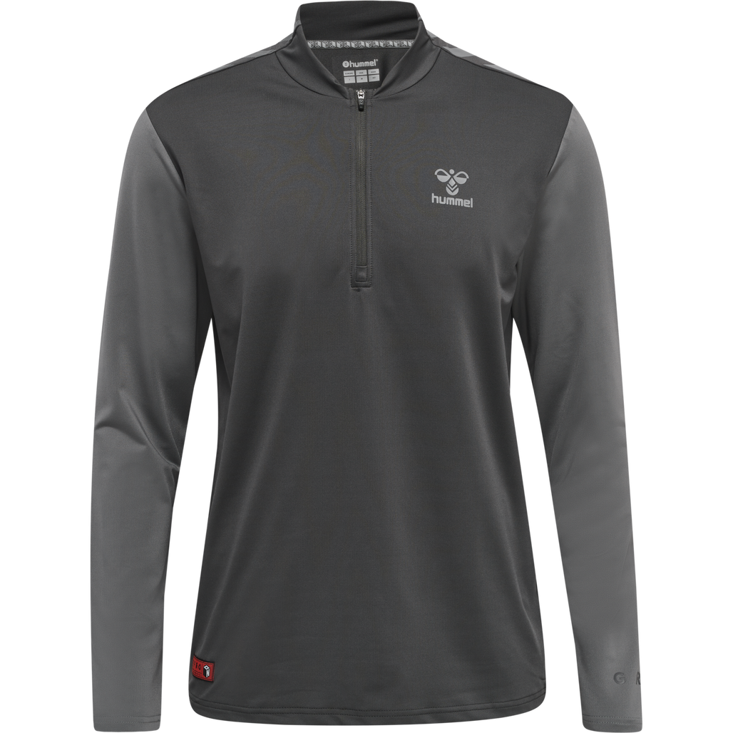 hmlPRO GRID HALF ZIP TRAINING L/S