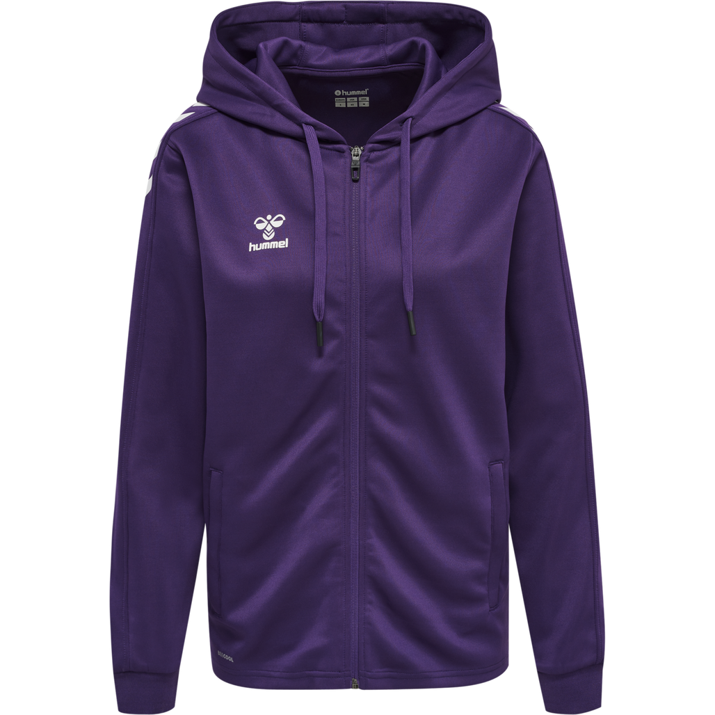 hmlCORE XK POLY ZIP HOOD SWEAT WOMA