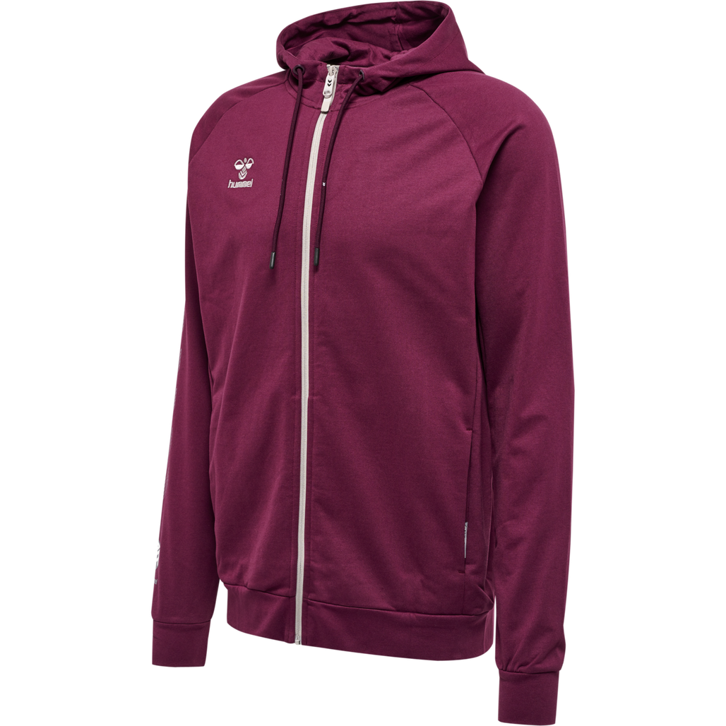 hmlMOVE GRID COTTON ZIP HOODIE