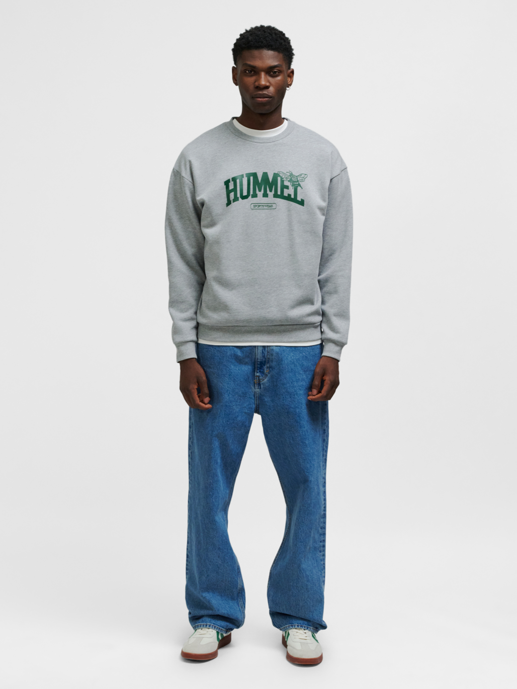 hmlLOOSE CREWNECK UNIVERSITY BEE