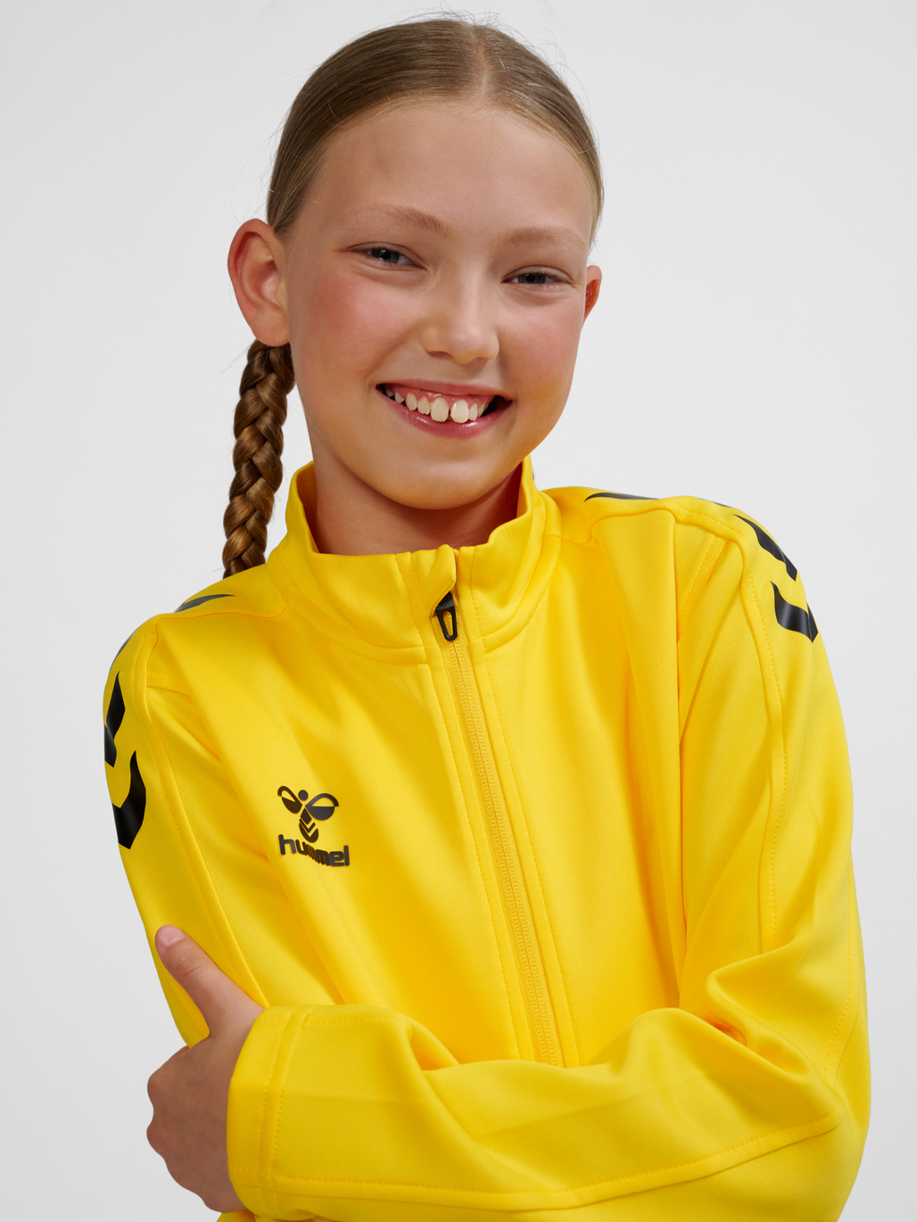 hmlCORE XK POLY ZIP SWEAT KIDS