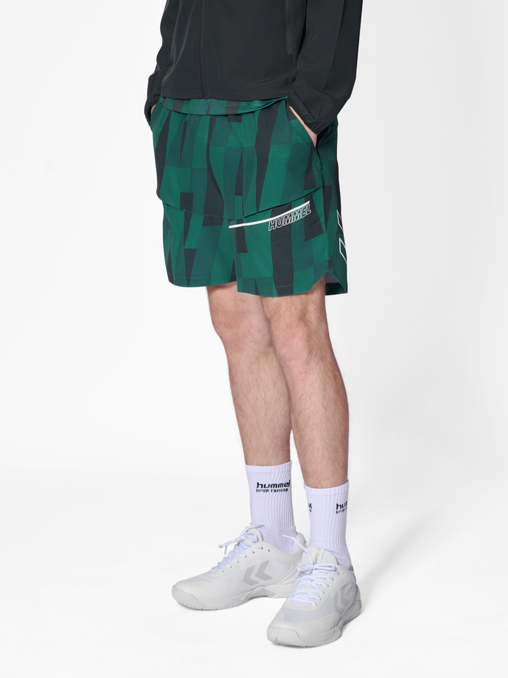 hmlCOURT AOP POCKET SHORTS