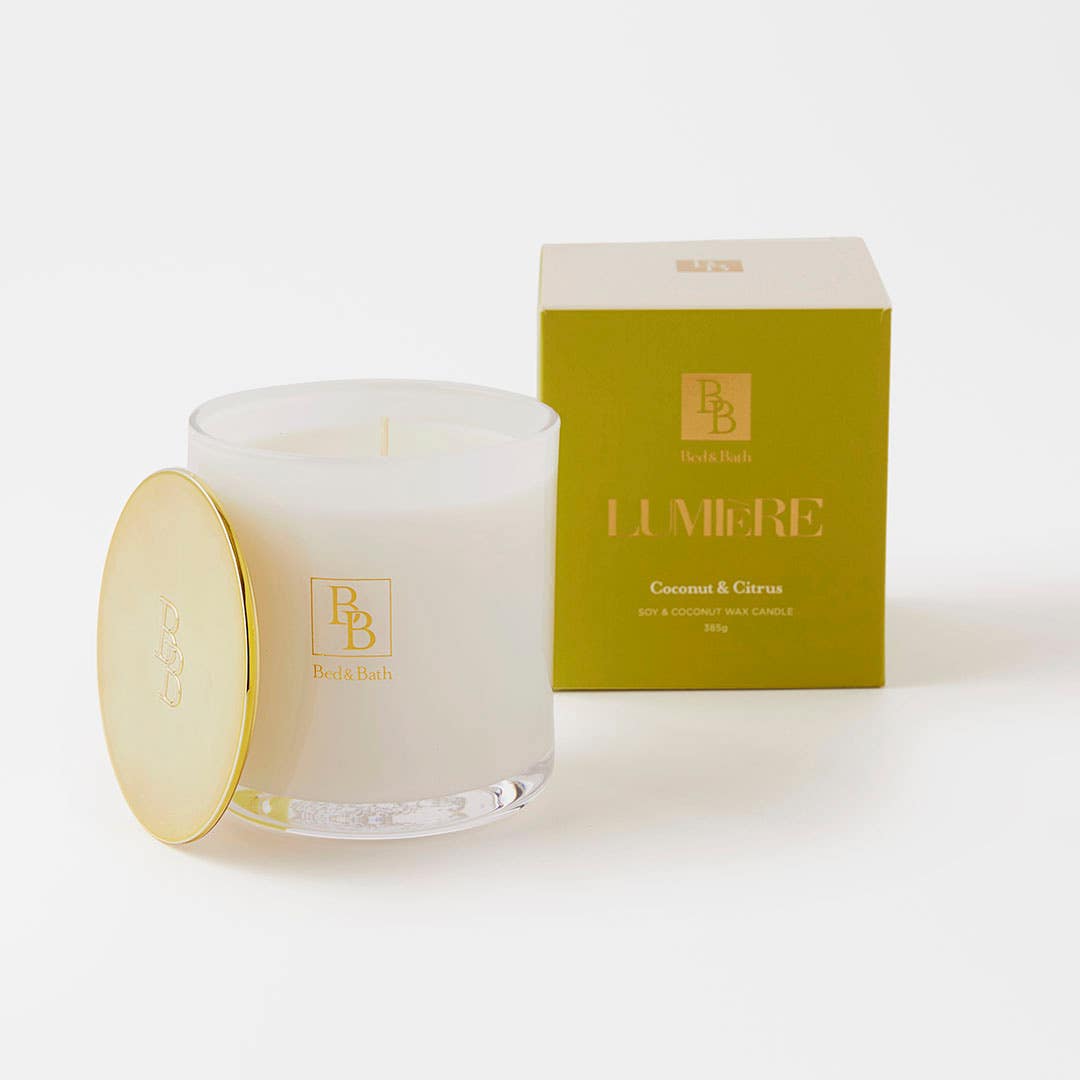 Lumiere Candle 385g - Coconut And Citrus