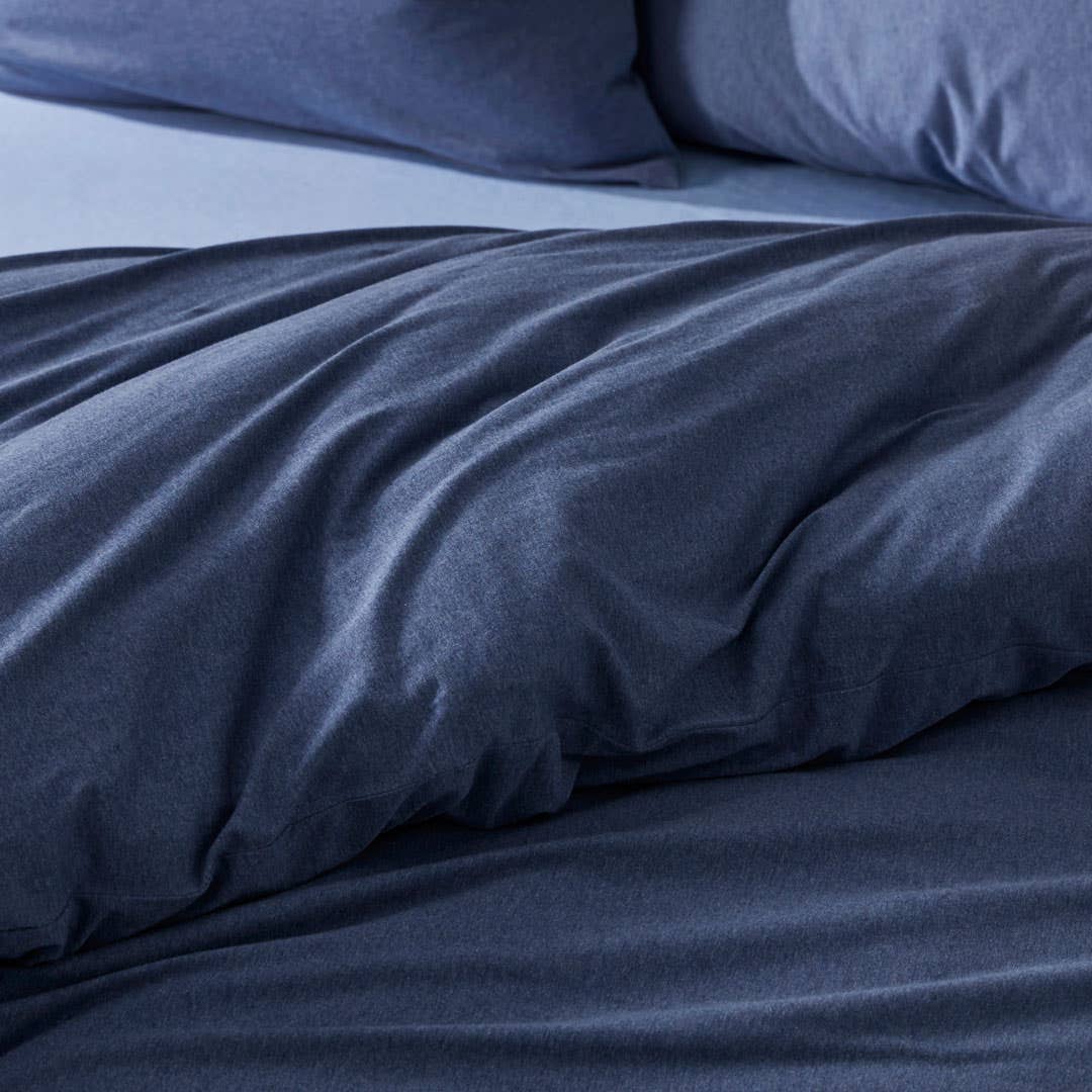 Jersey Quilt Cover - Denim