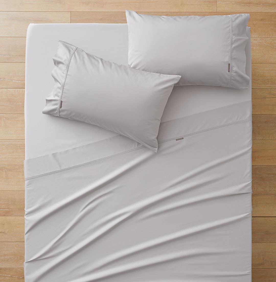 Honour  550 TC Cotton Sateen Sheet Set - Silver