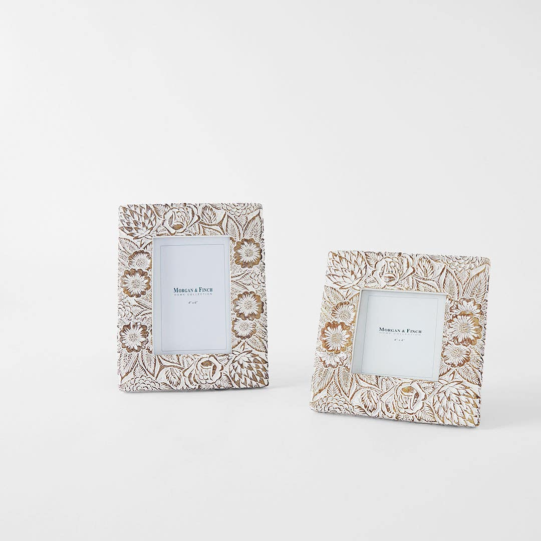 Floral Frames - White Wash